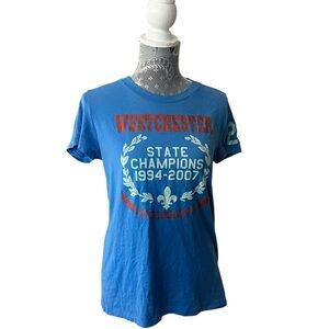 Vintage Old Navy Westchester State Champions Graphic Tee Blue Large